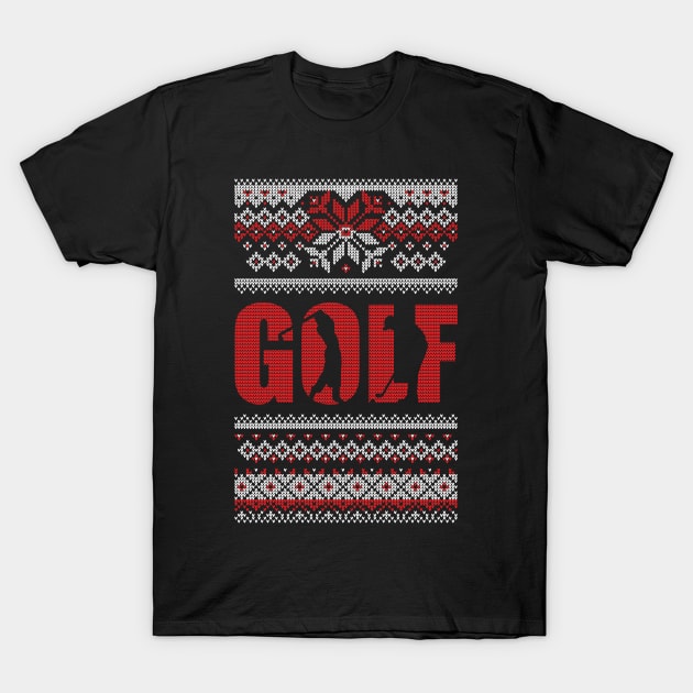 Golf Ugly Christmas T-Shirt by golf365